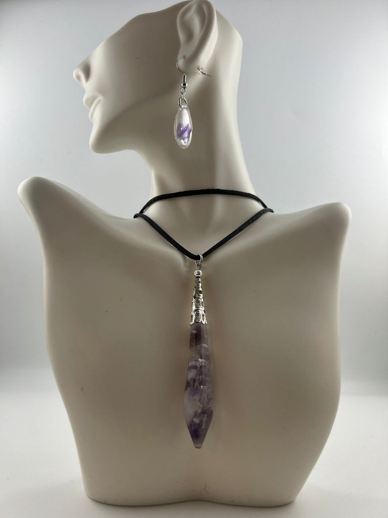 Stone Infused Resin Pendants (Custom Stone)