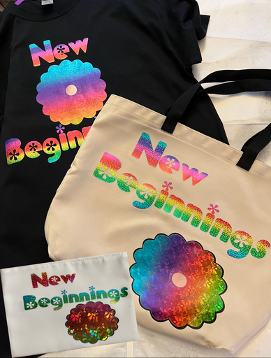 New Beginnings Collection | Matching Tee, Tote and Pouch Set