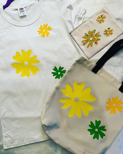 Spring Bloom Collection | Matching Tee, Tote & Pouch Set