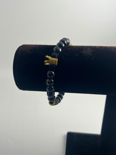[RPC-BRCLT-THR] Throne — Black & Gold King’s Bracelet | Crown of Hotep Collection
